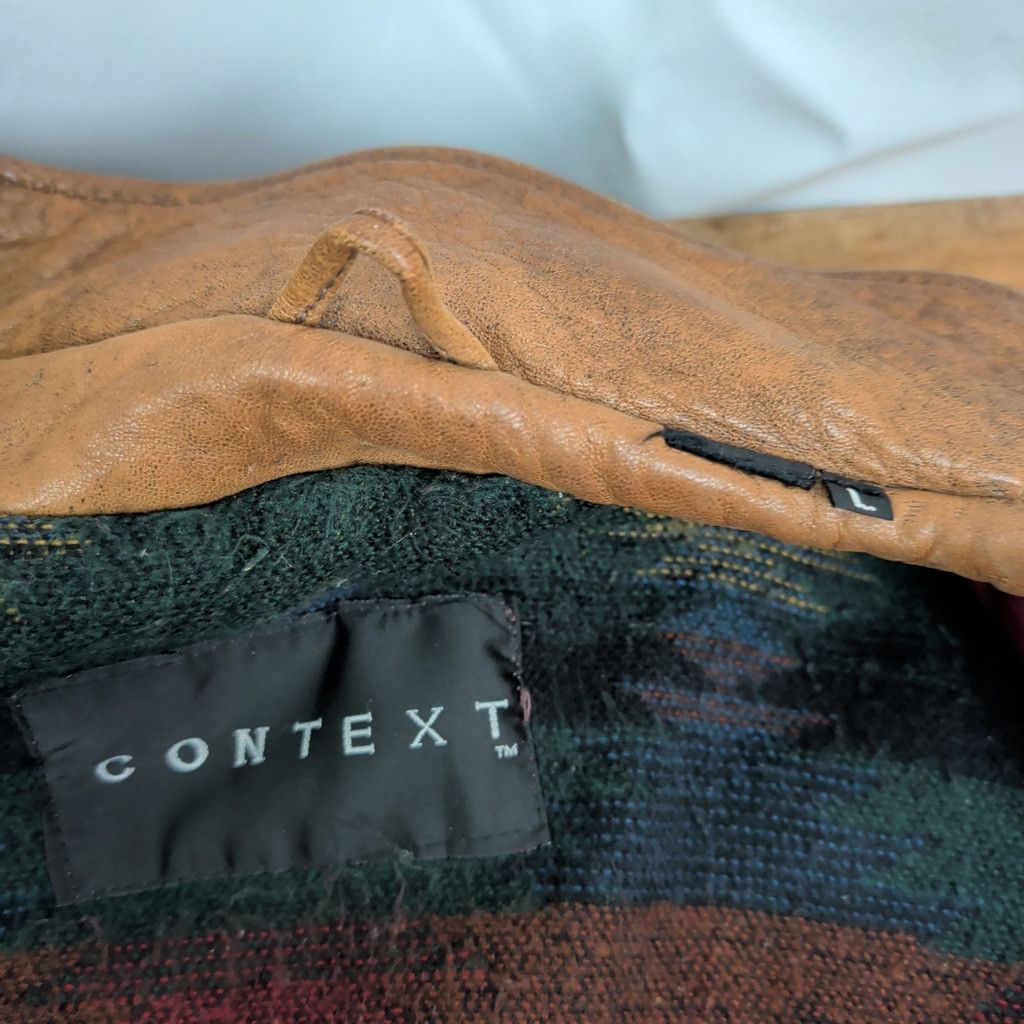 Vintage Vintage Brown Leather Bomber Jacket Men's Large Size US L / EU 52-54 / 3 - 2 Thumbnail