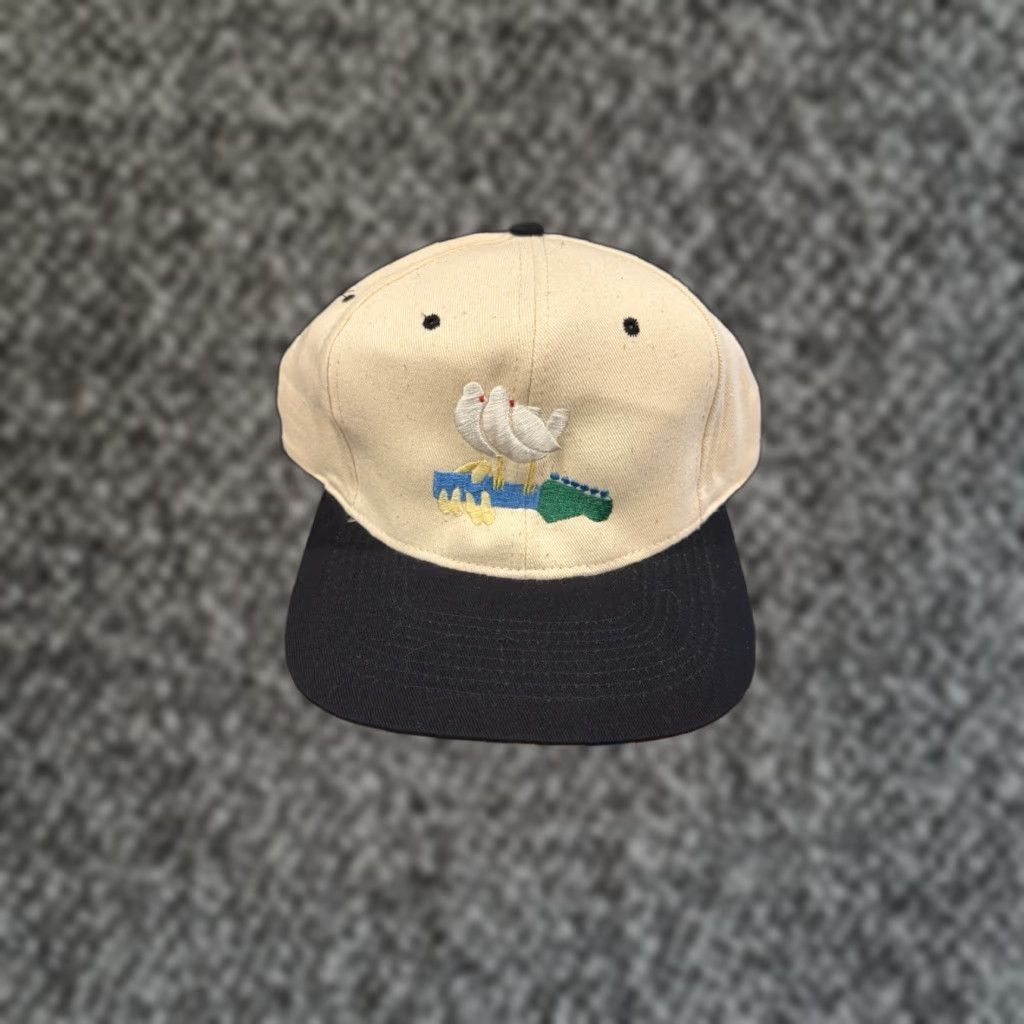 Vintage VINTAGE Woodstock Live On Pay-Per-View Promo SnapBack Hat Cap Music Fest KC Collections One Size Men White Adjustable 90s Music Band TV Size ONE SIZE - 1 Thumbnail
