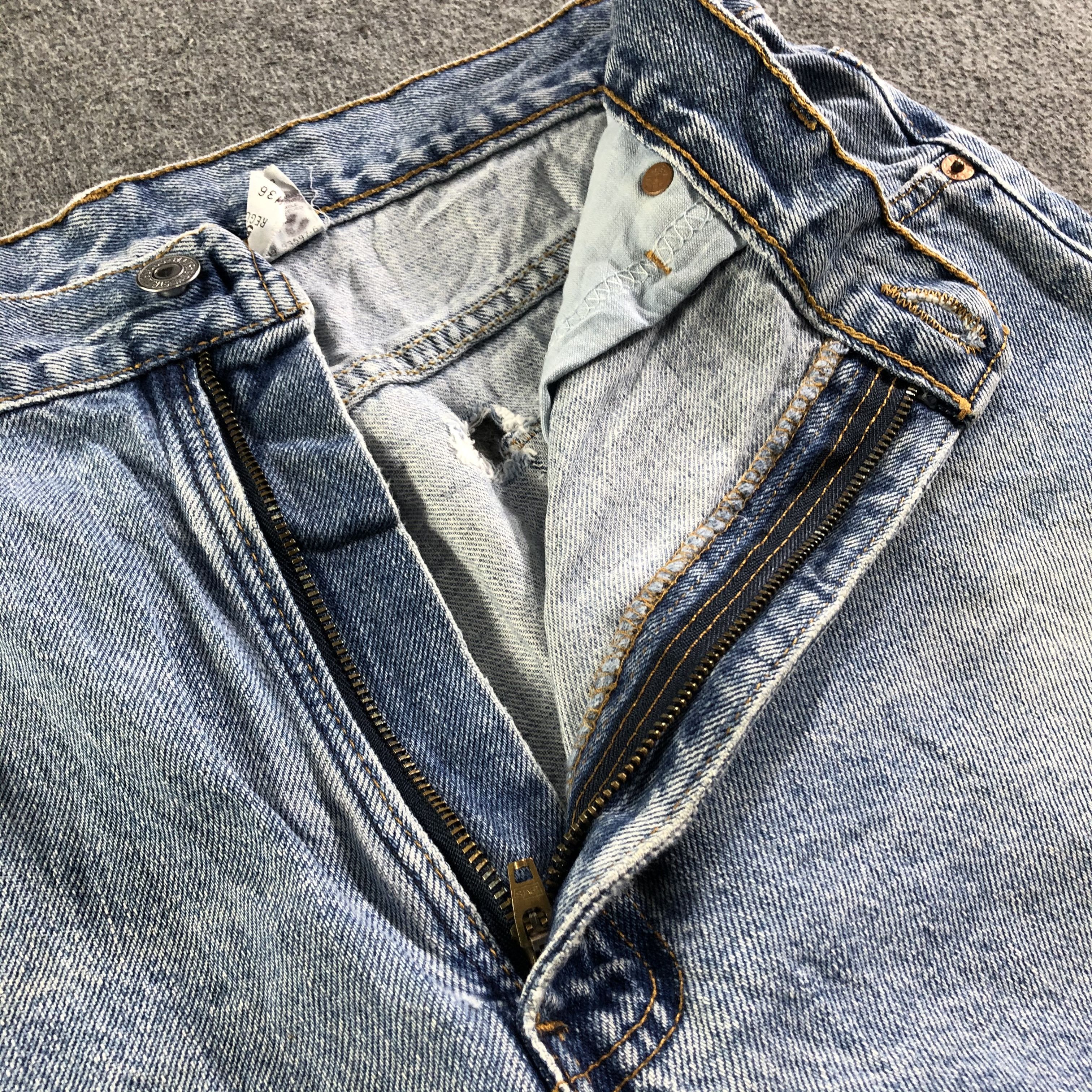 Levi's Vintage Blue Wash Levis 505 Jeans-J4415 Size US 34 / EU 50 - 10 Thumbnail