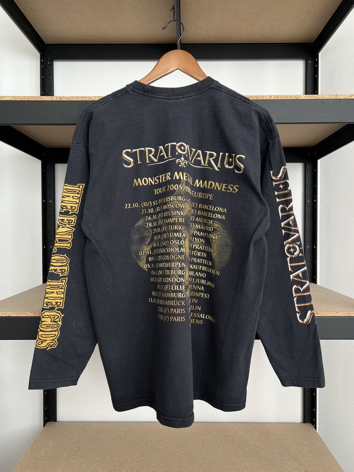 Band Tees Vintage 2005 Stratovarius Gotterdammerung Monster Metal Size US XL / EU 56 / 4 - 4 Thumbnail