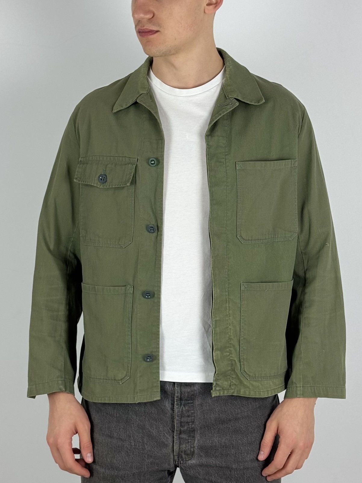 Vintage 1970’s Vintage Distressed Sirna Work Jacket Size US L / EU 52-54 / 3 - 1 Thumbnail