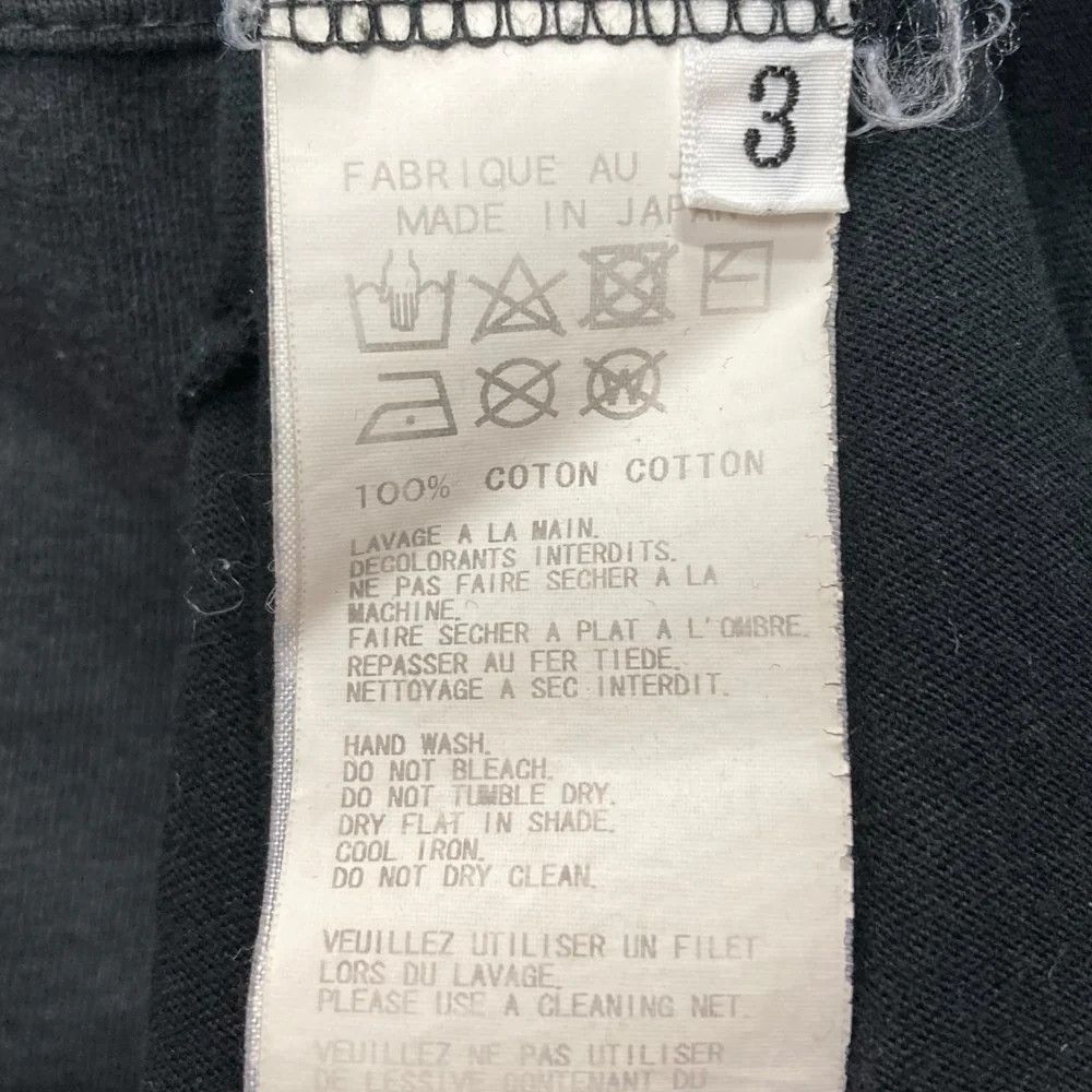 Yohji Yamamoto YOHJI YAMAMOTO black/ Long-sleeve staff T-shirt Size US L / EU 52-54 / 3 - 6 Thumbnail