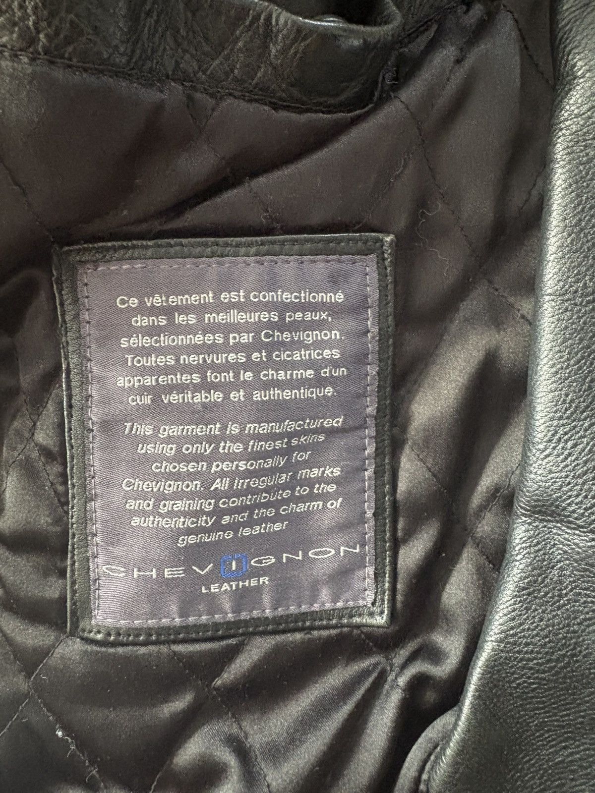 Chevignon Vintage Chevignon Leather Bomber Pilot Jacket Size US M / EU 48-50 / 2 - 2 Thumbnail