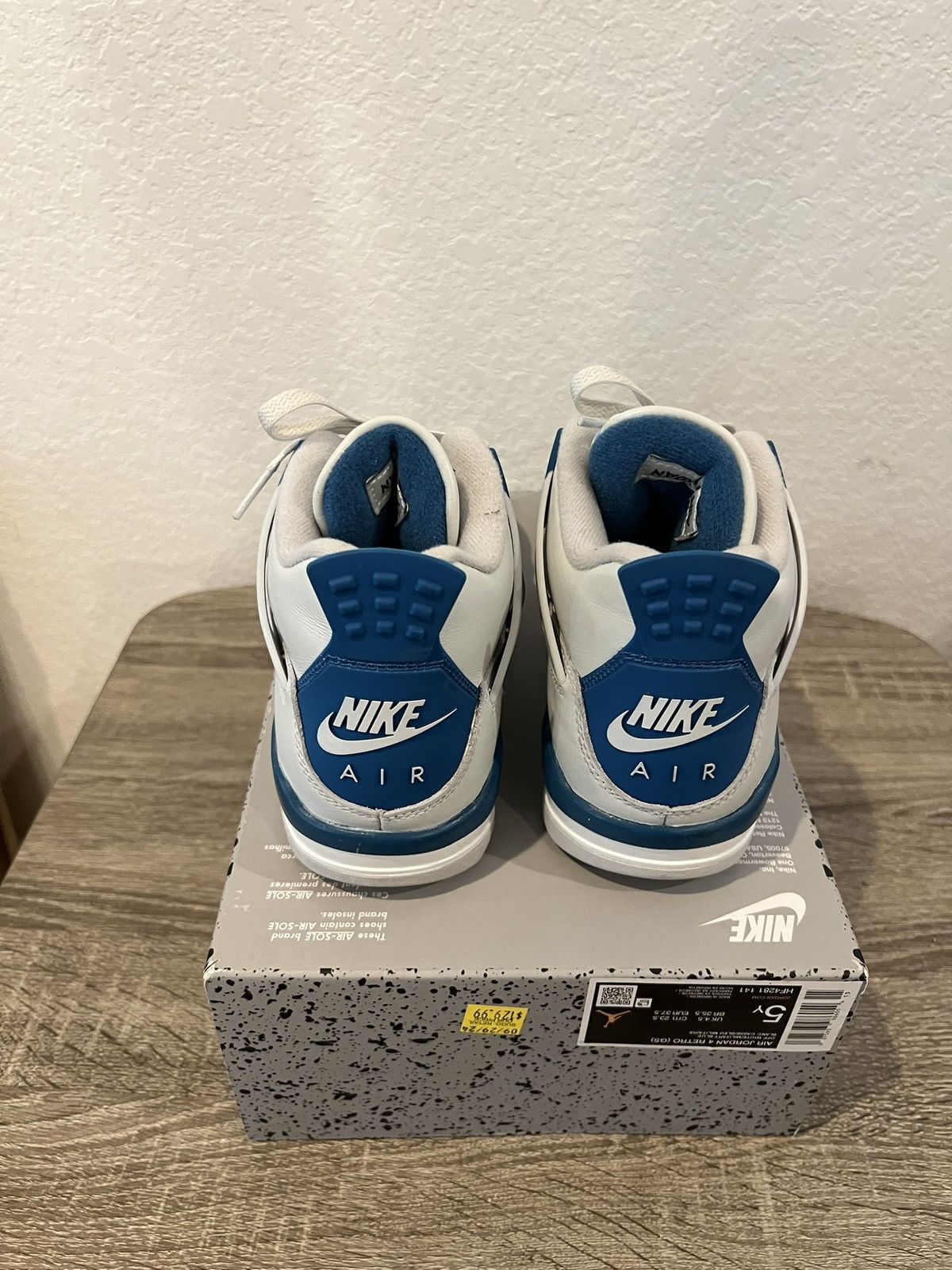 Jordan Brand Air Jordan 4 Military Blue GS Size US 5 / EU 37 - 5 Thumbnail