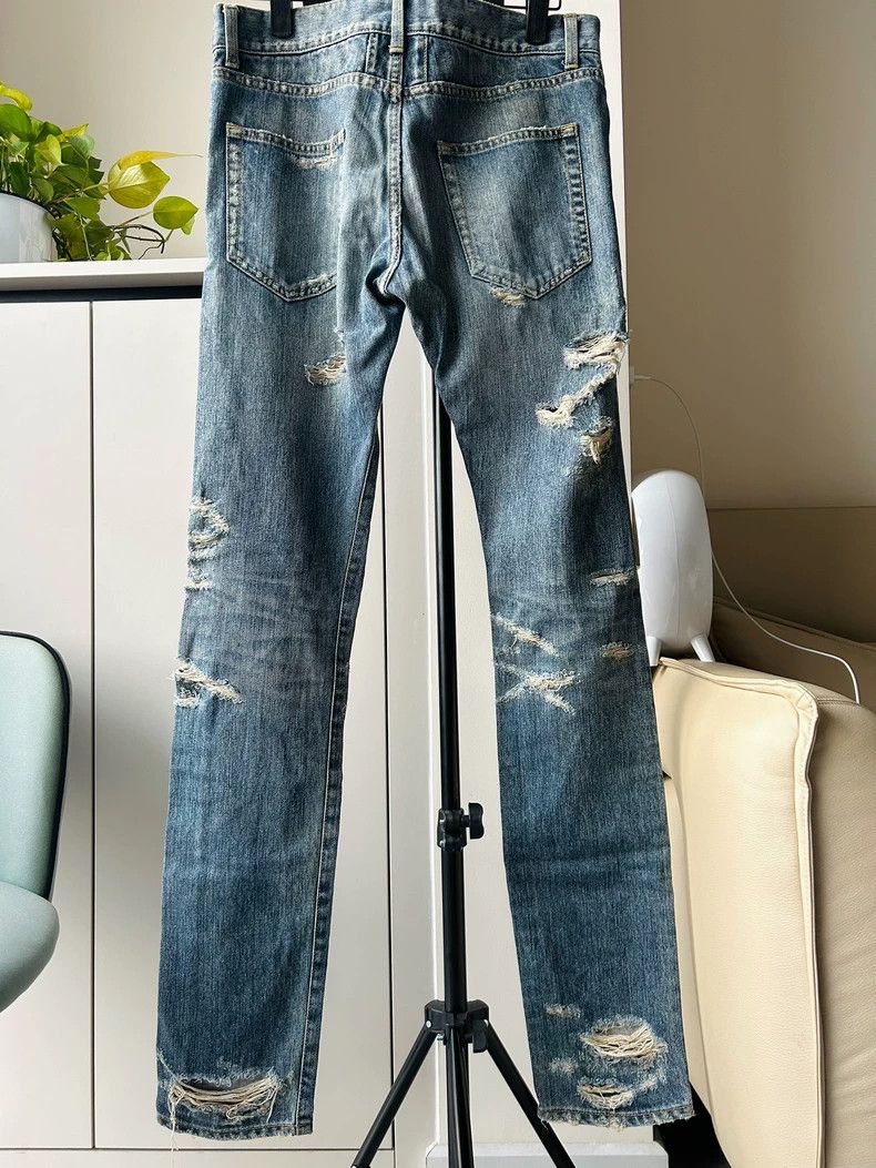 Yves Saint Laurent Saint Laruent 13fw First Year Show Style D02 Washed Erosive Size US 31 - 3 Thumbnail
