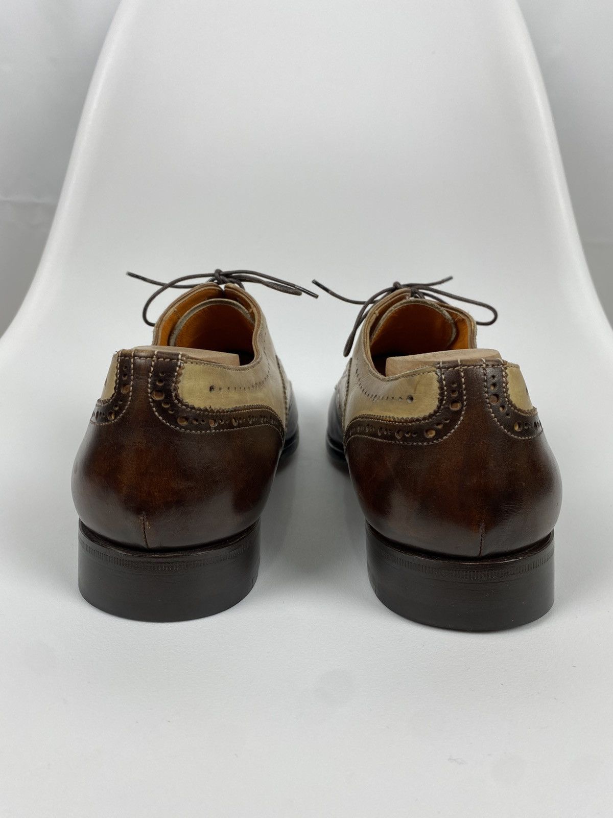 Santoni Santoni Hand Made Fatte A Mano Wingtip Leather Shoes EU7,5 Size US 8.5 / EU 41-42 - 3 Thumbnail