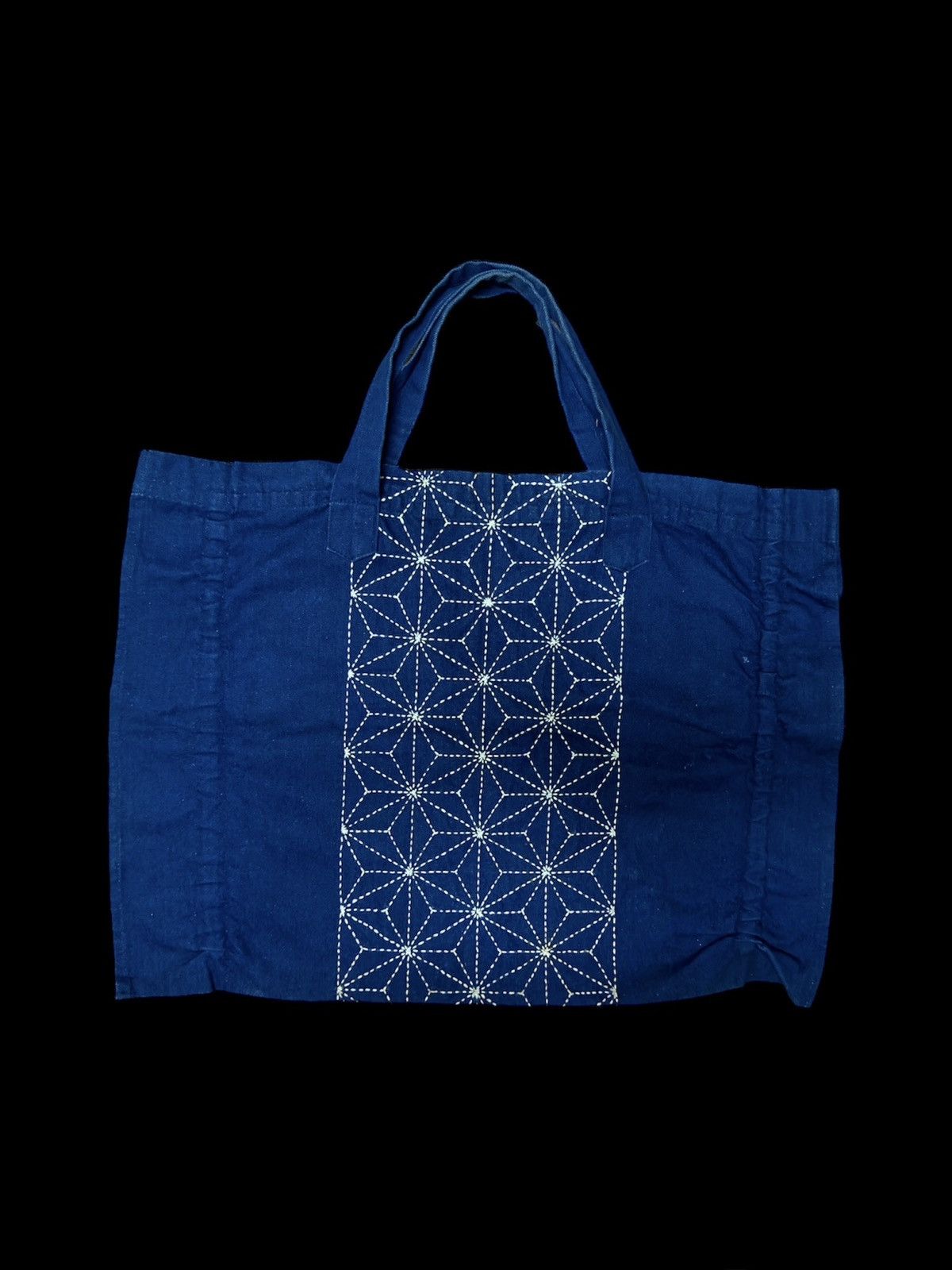 Other Handmade Sashiko stitch indigo tote bag Size ONE SIZE - 1 Thumbnail