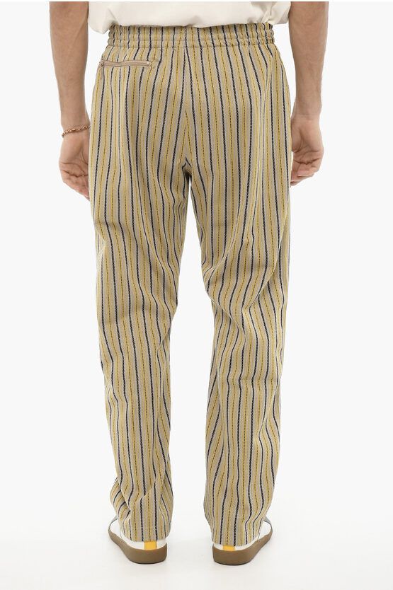 Needles og1mm0524 Striped Casual Pants in Beige Size US 34 / EU 50 - 4 Thumbnail