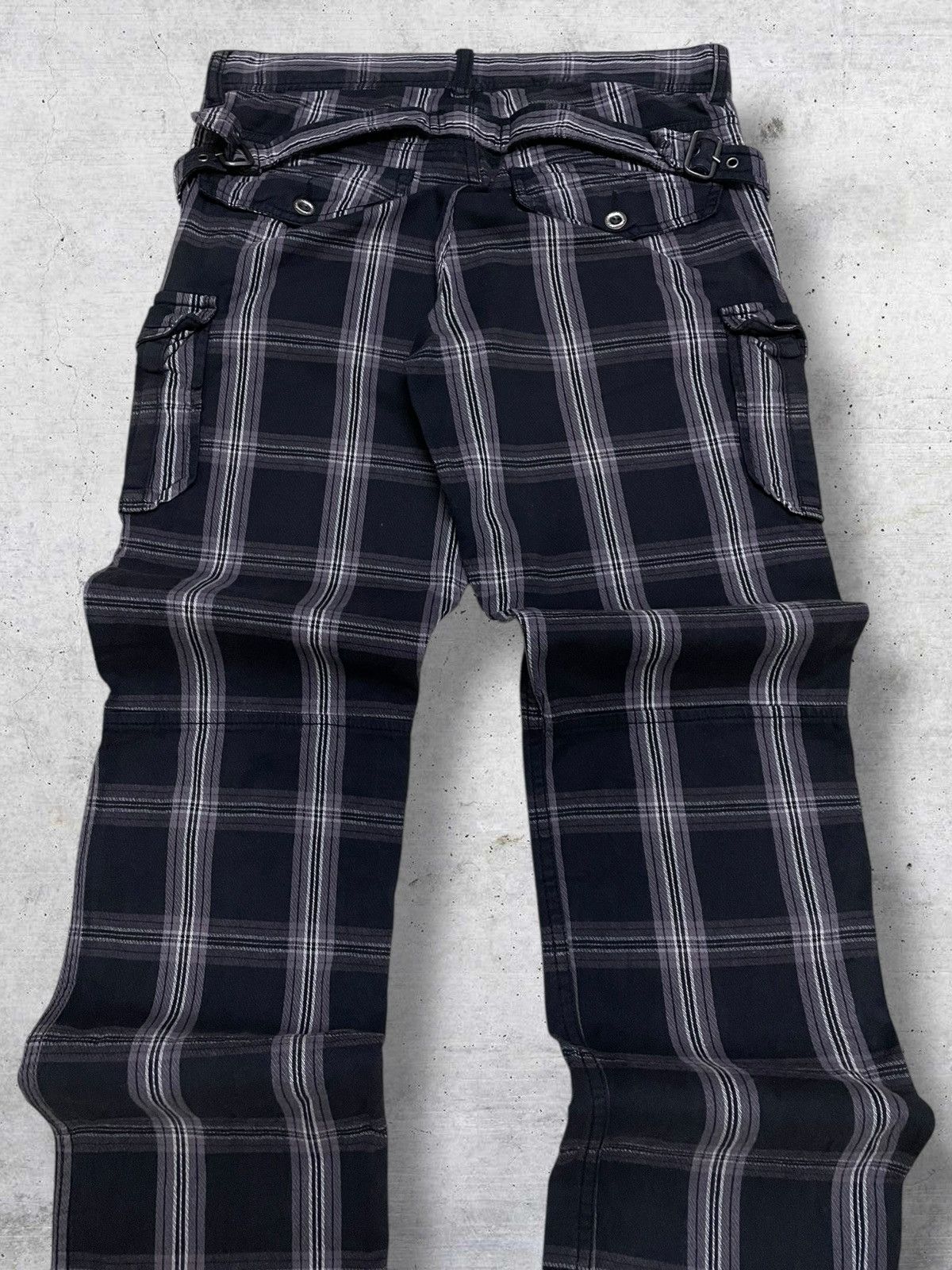 Japanese Brand VINTAGE DOUBLE FOCUS JAPAN DESIGNER 90S PUNK CHECKERED PANT Size US 29 - 12 Thumbnail