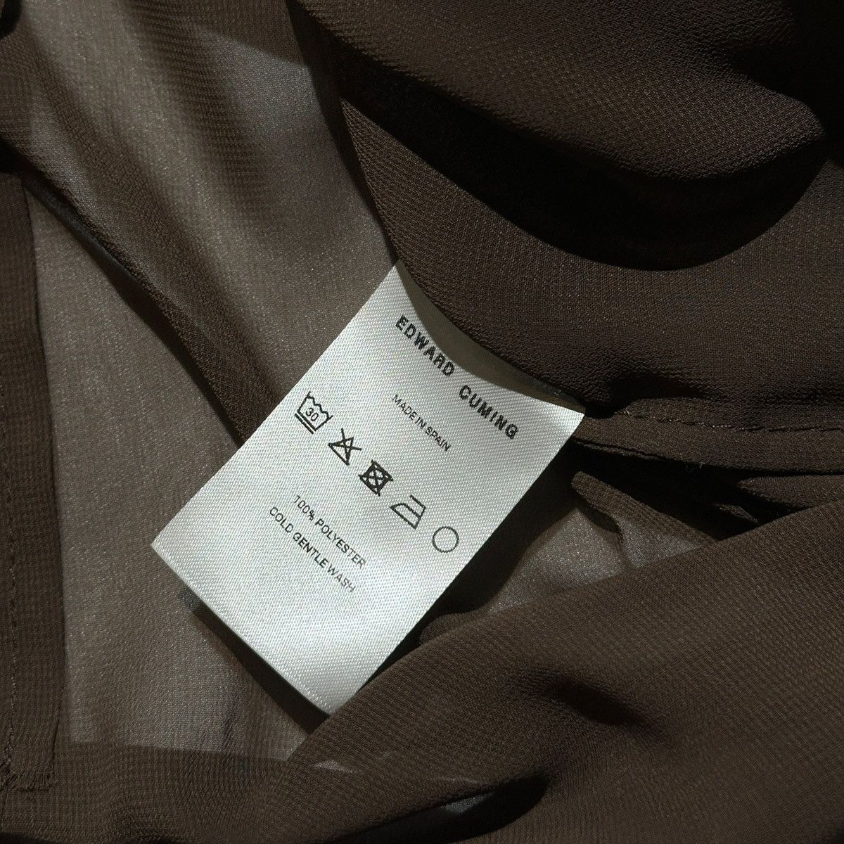 Edward Cuming draped sheer shirt Size US L / EU 52-54 / 3 - 6 Thumbnail