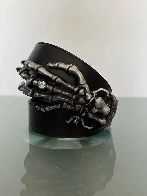 Japanese Brand Rhinestone Skeleton Hand Belt Size ONE SIZE - 1 Thumbnail