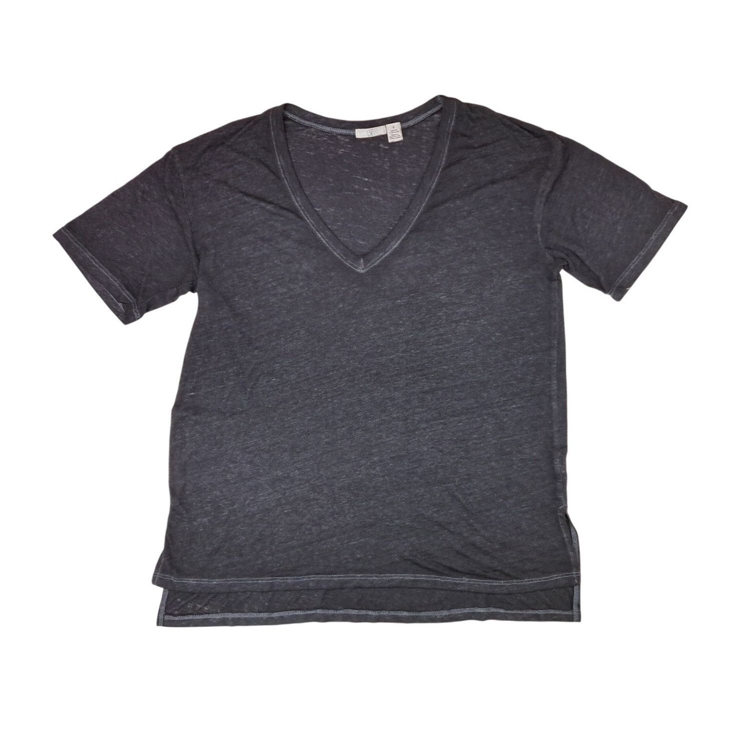 BP. BP Black V-Neck Short Sleeve Top Women Size Medium Nordstrom Size M / US 6-8 / IT 42-44 - 1 Thumbnail
