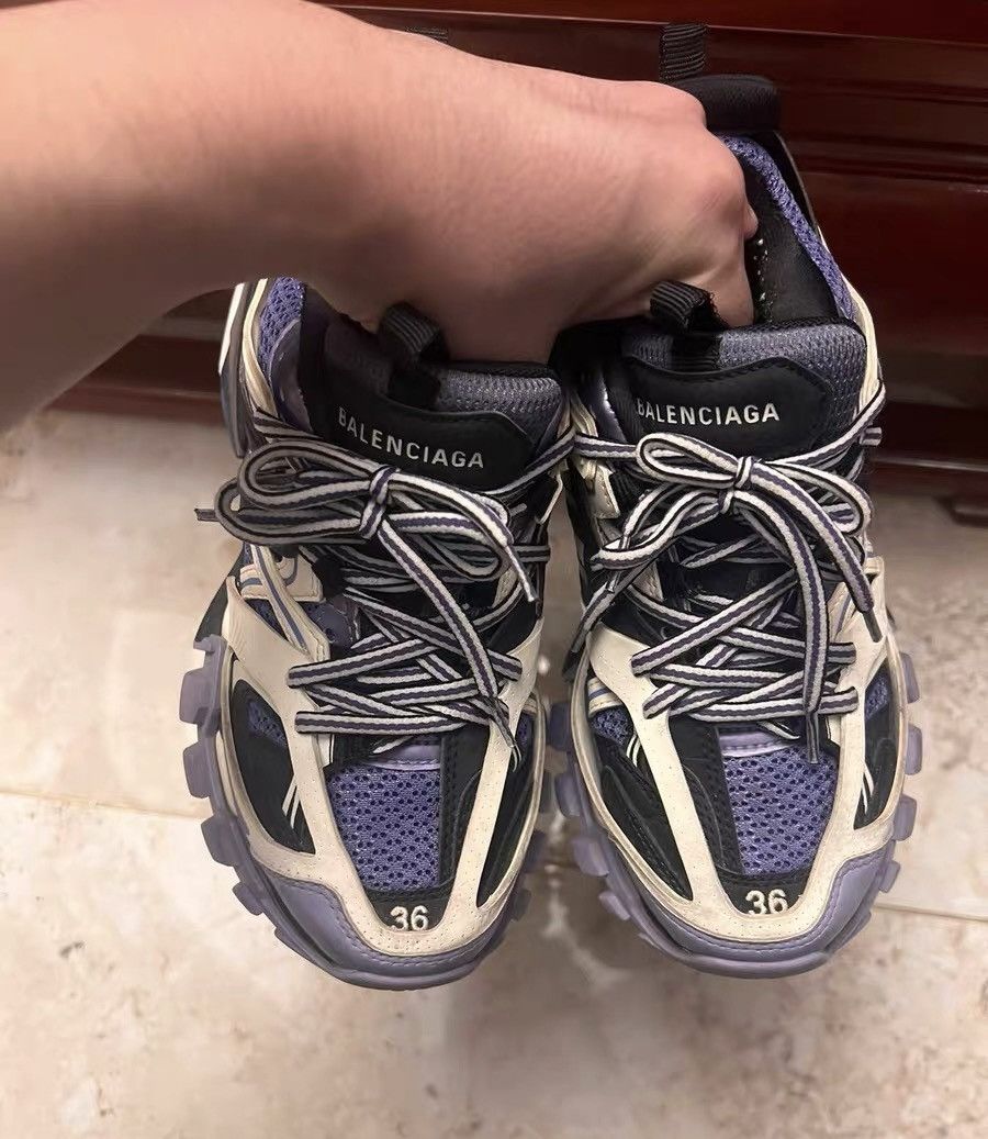 Balenciaga Balenciaga Track, White & Purple Size US 6 / IT 36 - 6 Thumbnail