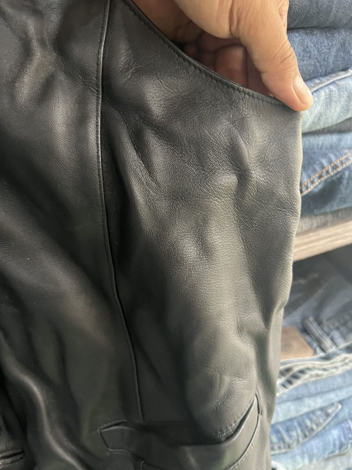 Johnbull 🔥Vintage Black Johnbull Leather Vest Size US M / EU 48-50 / 2 - 8 Thumbnail