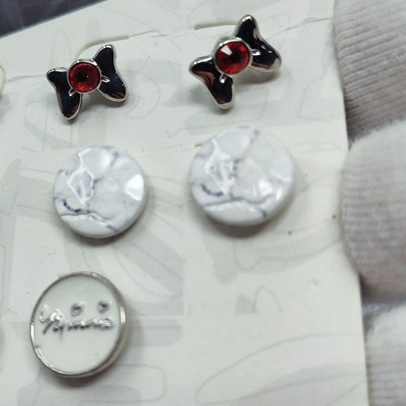 Disney Disney Minnie Mouse Earrings Set - 5 Pairs Size ONE SIZE - 3 Thumbnail
