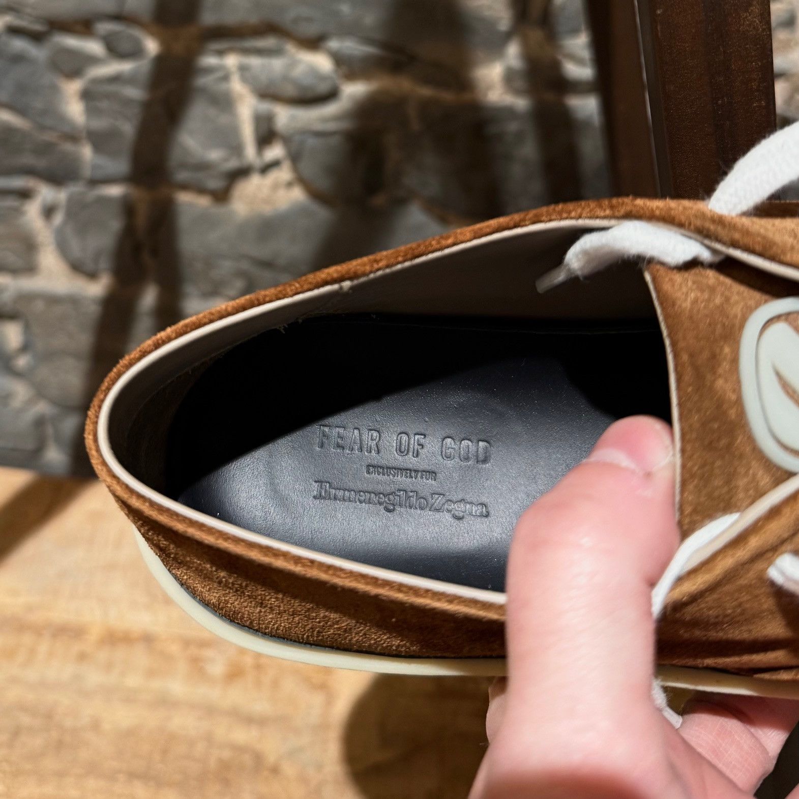 Ermenegildo Zegna × Fear of God Fear of God x Ermenegildo Zegna Brown Suede Sneakers Size US 8 / EU 41 - 11 Thumbnail