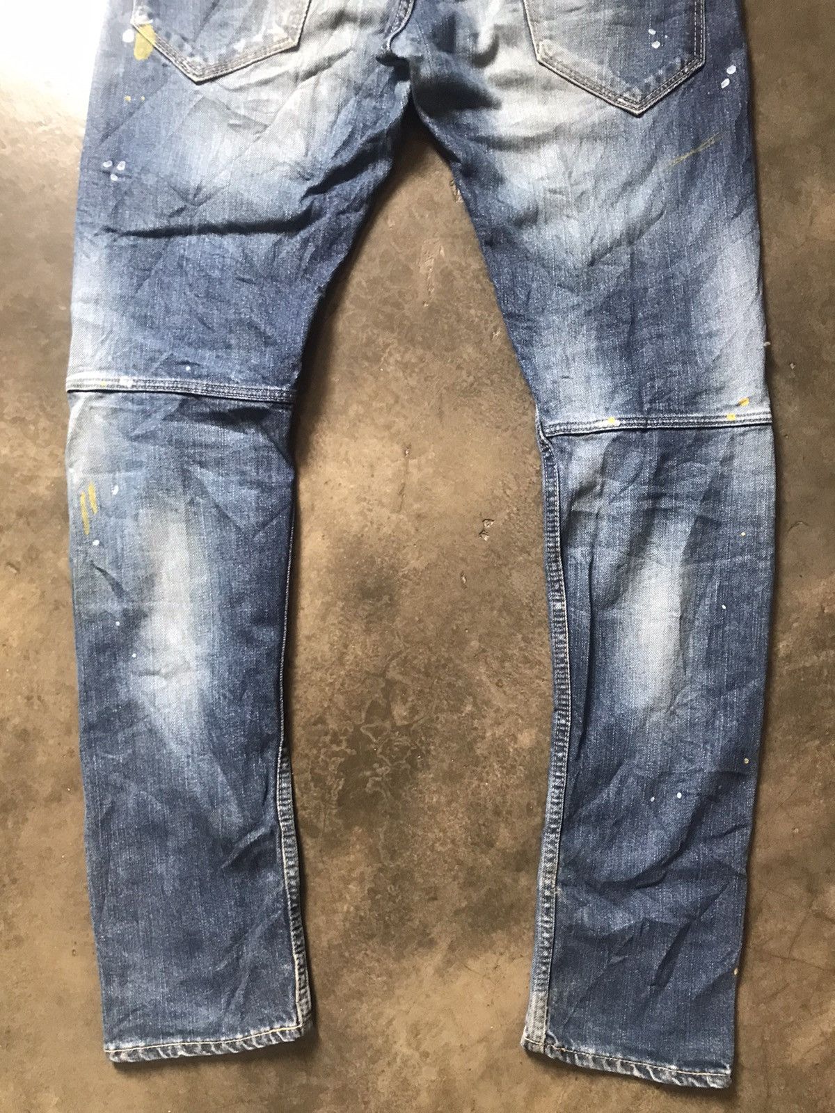 Jimmy Taverniti × Taverniti × Vintage Jimmy Taverniti - Blackie Fade Washed Splattered Paint Jeans Size US 30 / EU 46 - 15 Thumbnail