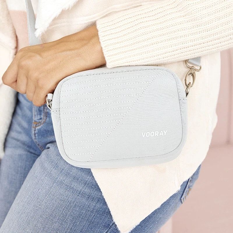 Other Vooray Sidekick Neoprene Light Grey Crossbody Bag Purse Size ONE SIZE - 1 Thumbnail