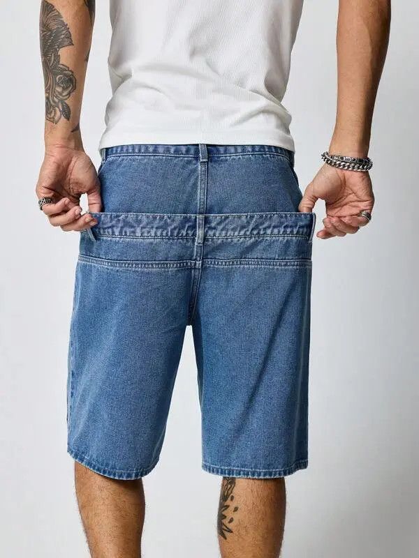 Japanese Brand Fumina x ishi Doule Waistband Y2k Shorts Jorts Denim Size US 32 / EU 48 - 7 Thumbnail