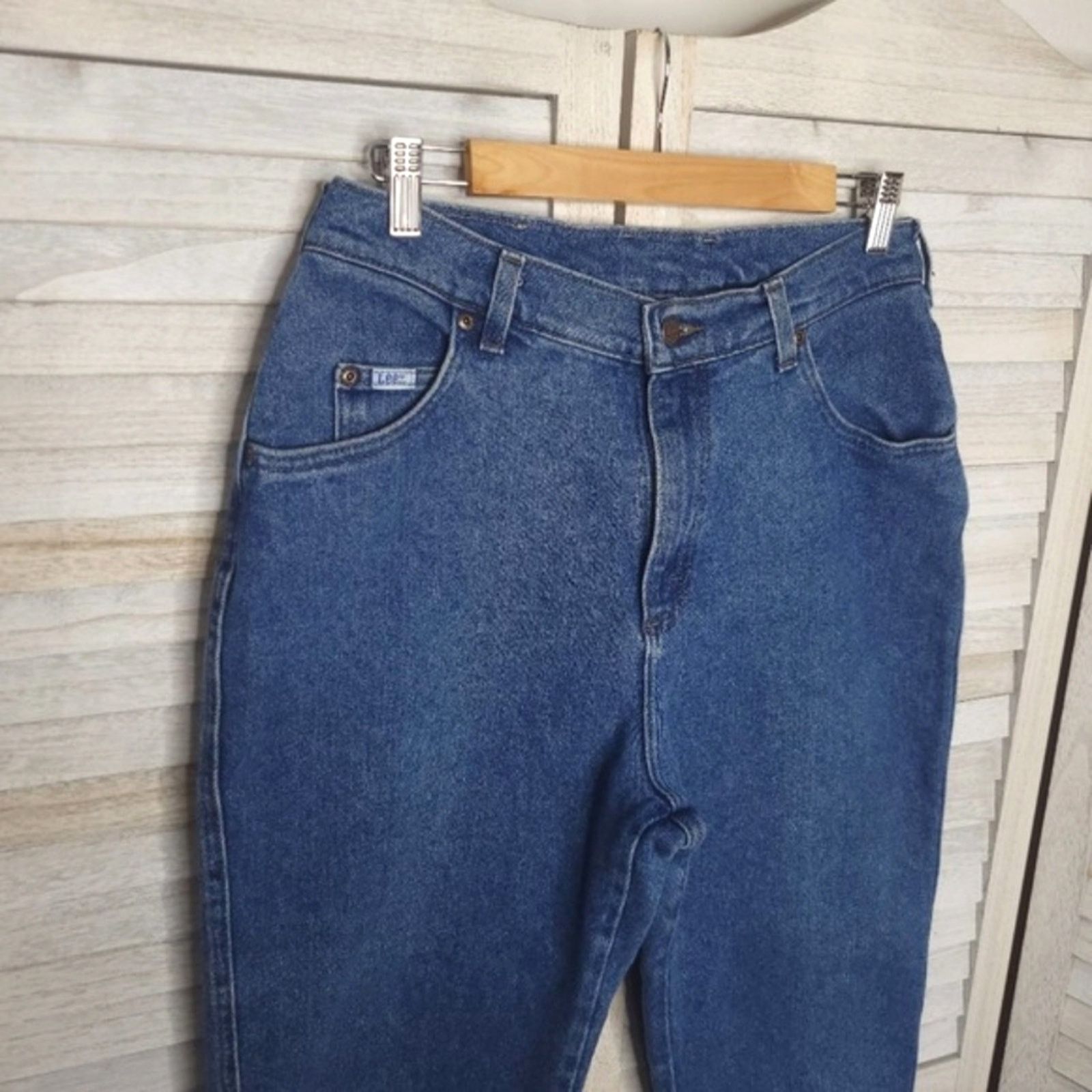Lee VTG Lee Mom Jeans 12" Rise 14 Petite 14P Womens Vintage Size 30" / US 8 / IT 44 - 3 Thumbnail