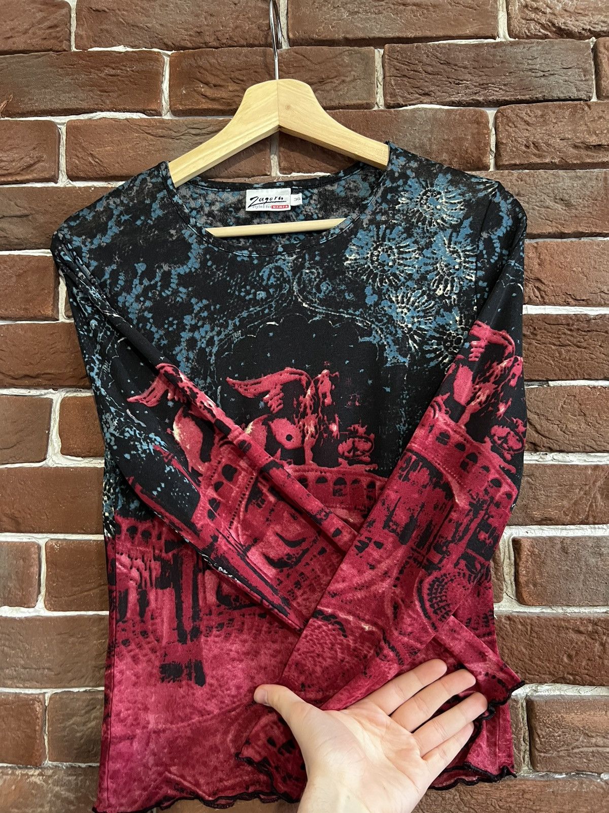 Vintage Rare Vintage blood Japanese Mesh top like jean paul gaultier Size XS / US 0-2 / IT 36-38 - 6 Thumbnail