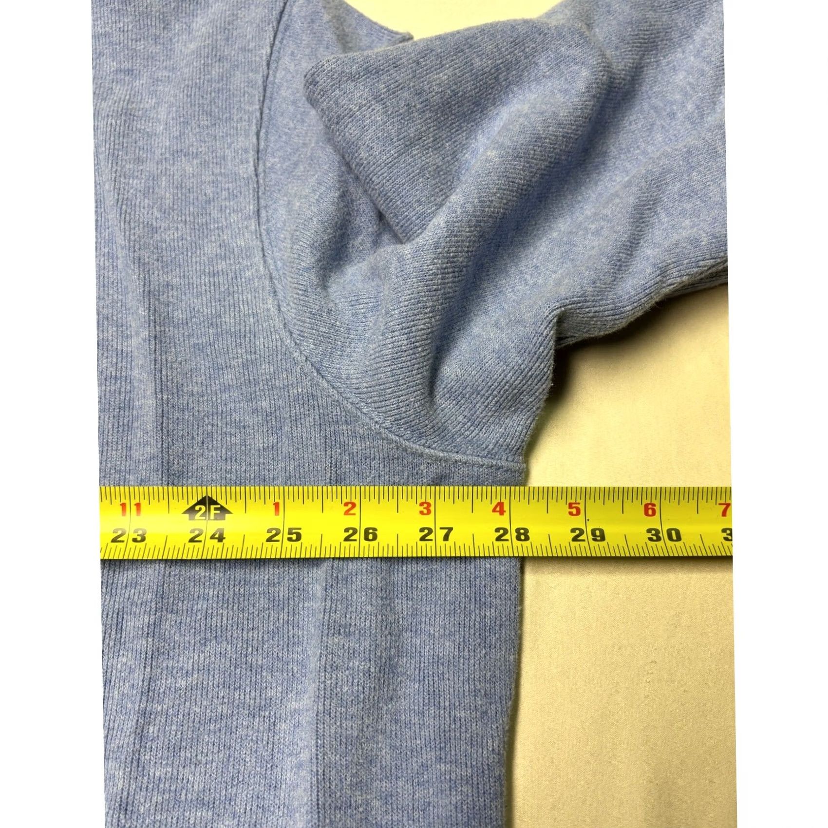 Polo Ralph Lauren Polo Ralph Lauren Mens XXL Blue Cotton Quarter Zip Pullover Heathered Sweater Size US XXL / EU 58 / 5 - 7 Thumbnail