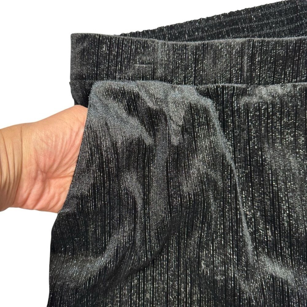 Vince Camuto NWT New Vince Camuto Velour Black With Silver Stripes Pants Size 42" / US 20 - 4 Thumbnail
