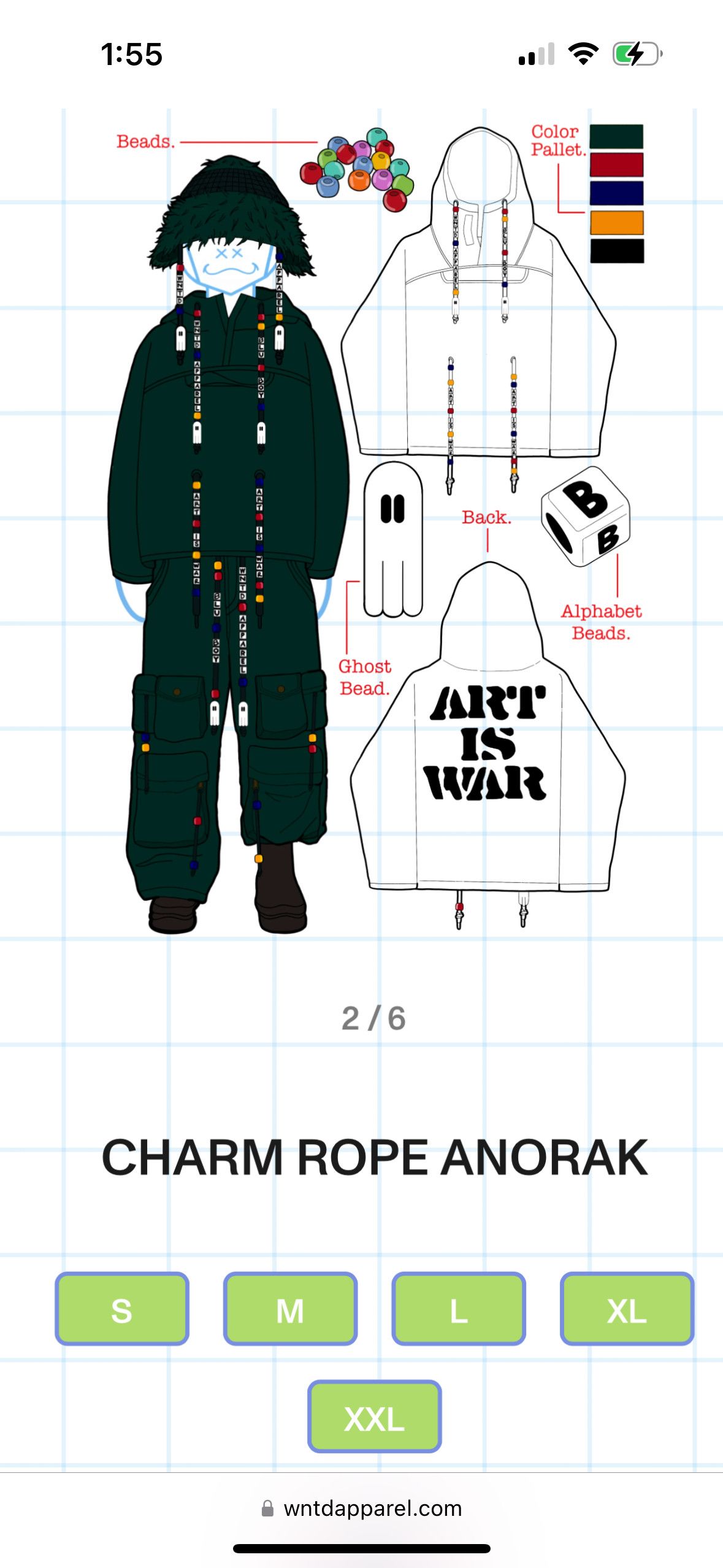 Other WNTD Apparel CHARM ROPE ANORAK Size US M / EU 48-50 / 2 - 4 Thumbnail
