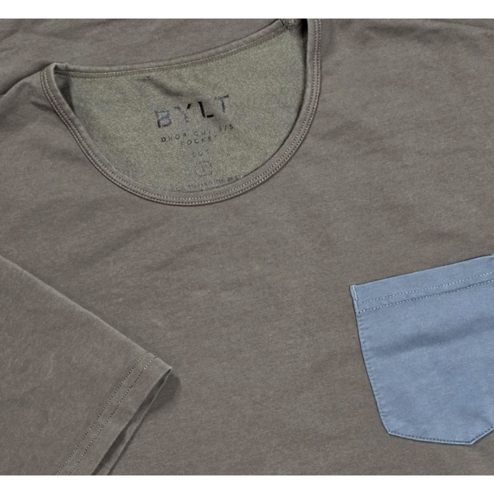 Vintage BYLT Shirt Mens L Drop Cut Short Sleeve Lux Pocket Stretch Activewear Workout Shirt Size US L / EU 52-54 / 3 - 2 Thumbnail