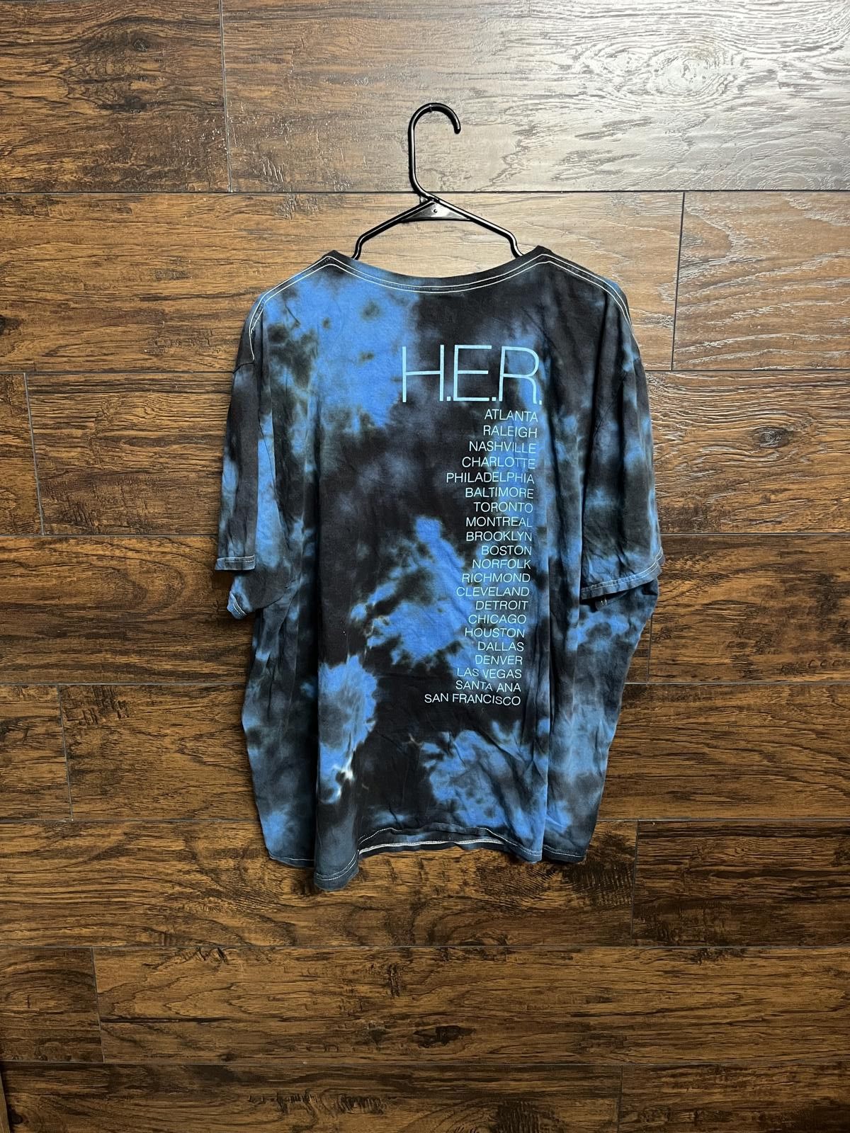 Designer H.E.R. Tour T-shirt Tie-Dye Shirt When we goin' slide? 3XL Size US XXL / EU 58 / 5 - 2 Thumbnail