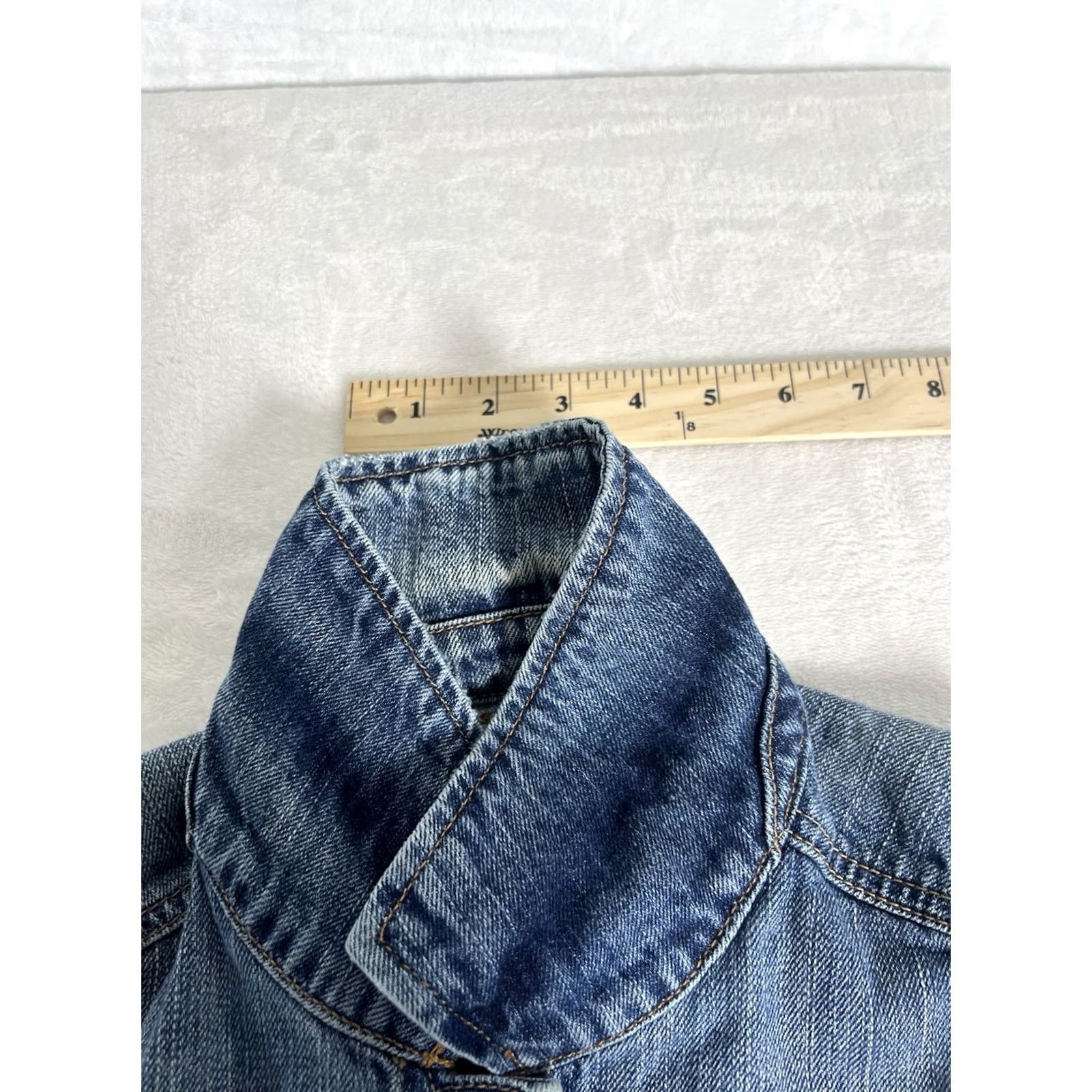 American Eagle Outfitters VINTAGE American Eagle Outfitters Denim Vest Women’s Short Sleeveless Blue Medium Wash Pockets Size M Size M / US 6-8 / IT 42-44 - 2 Thumbnail