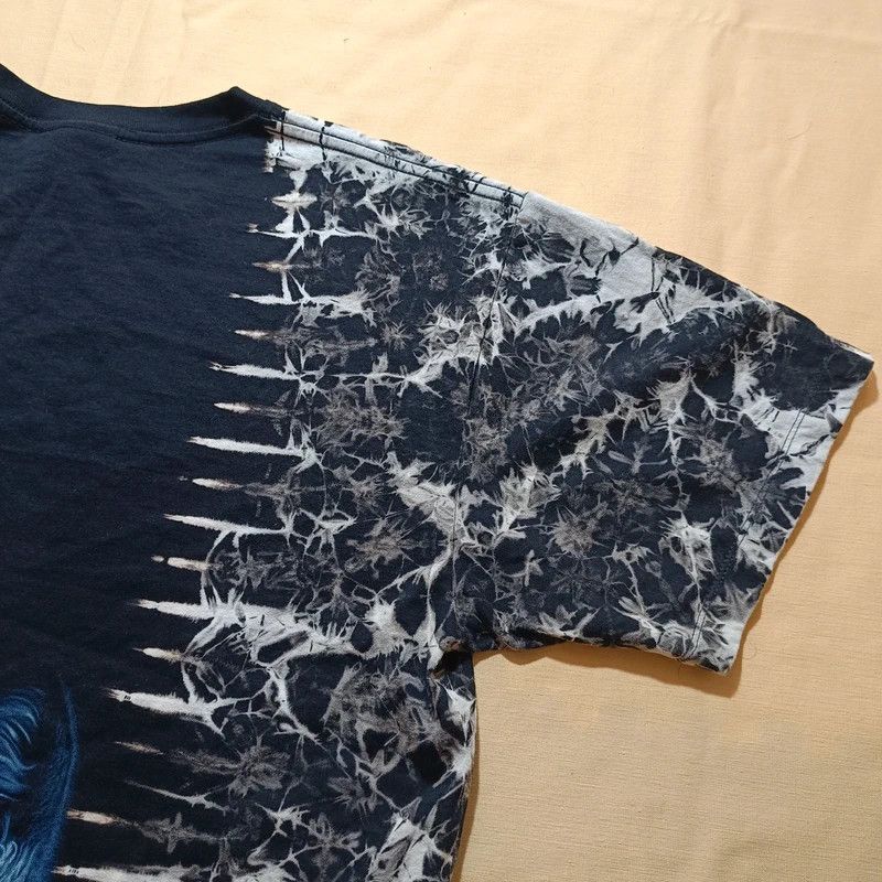 Vintage Vintage 90s Black Tshirt Wolf Moon Print Double Sided XL Size US XL / EU 56 / 4 - 13 Thumbnail