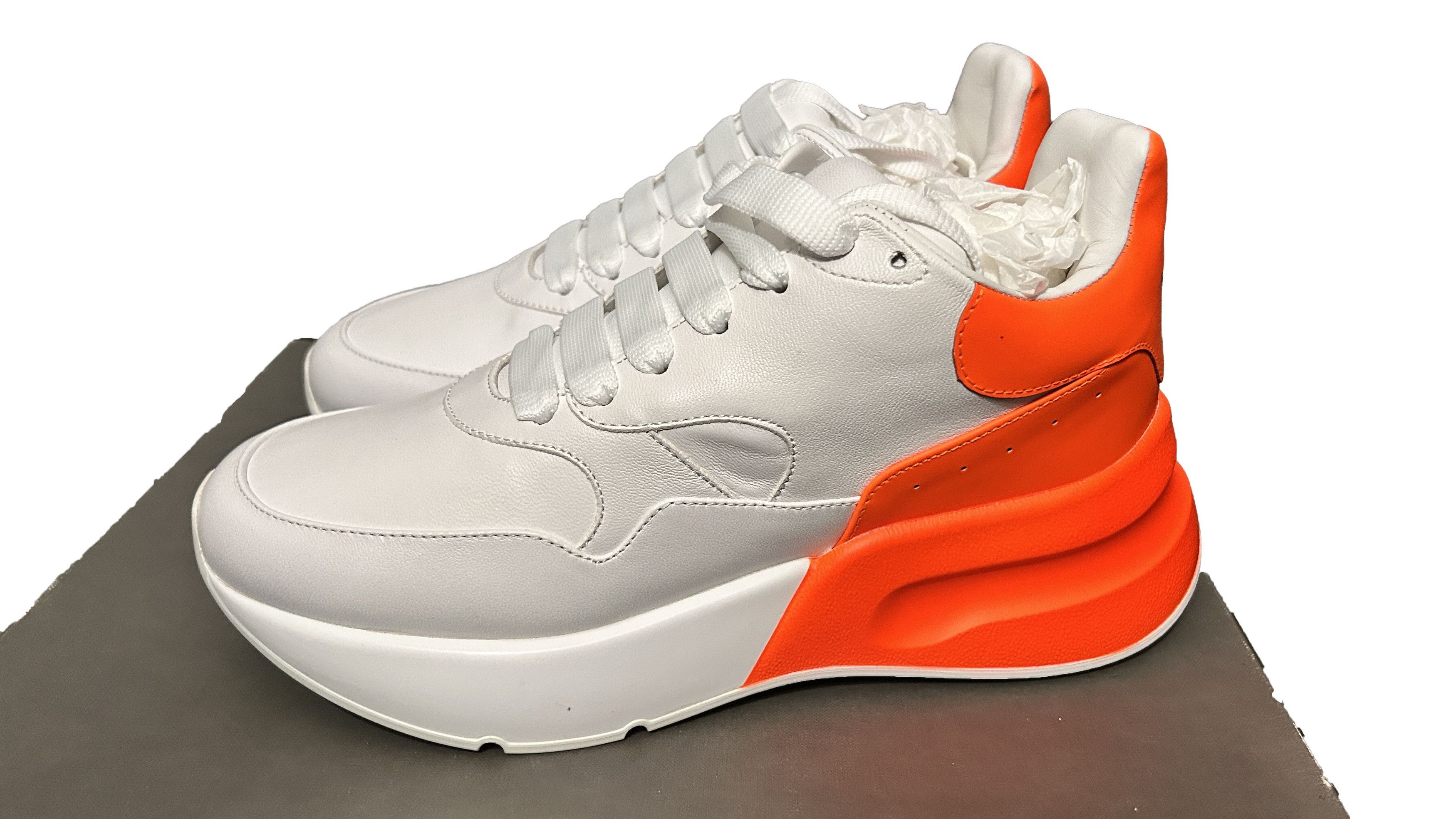 Alexander McQueen Alexander McQueen Oversized Sneakers White Orange Platform Size US 6 / EU 39 - 4 Thumbnail
