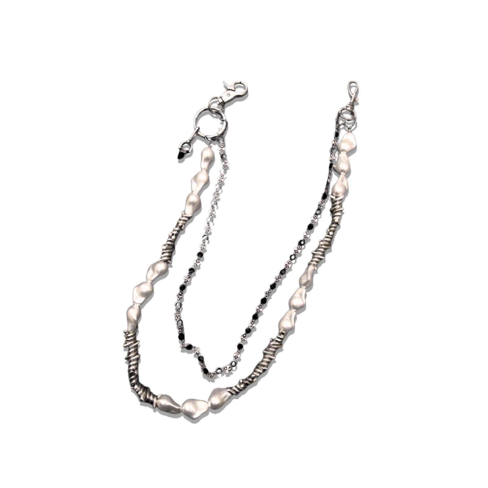 Jewelry Pearl Double Layered Wallet Chain Size ONE SIZE - 5 Thumbnail
