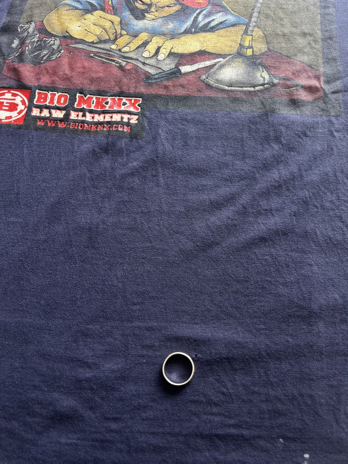 Vintage Vintage BIO MKNX RAW ELEMENTZ Art design Tshirt Size US XXL / EU 58 / 5 - 14 Thumbnail