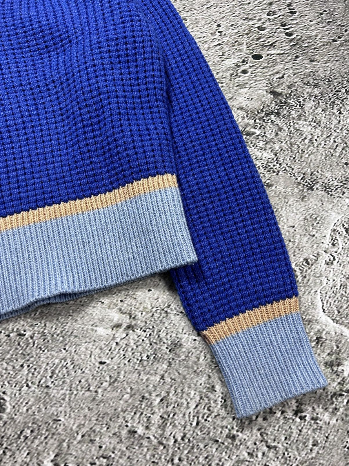 Marni × Uniqlo Marni Uniqlo Popcorn Knit V-neck Sweater blue Size M / US 6-8 / IT 42-44 - 5 Thumbnail