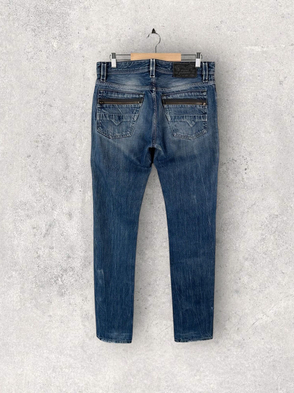 Diesel Vintage Y2k Diesel Larkee Zip Denim Jeans Pants Size US 30 / EU 46 - 2 Thumbnail