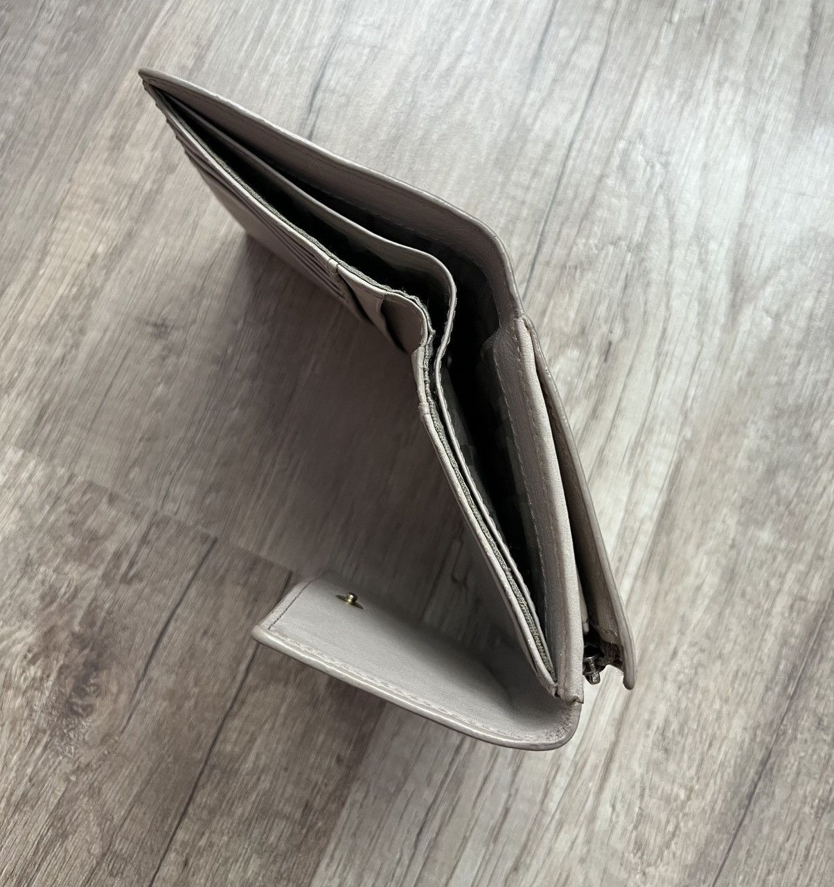 Furla Furla Genuine Leather Compact Wallet – Taupe Size ONE SIZE - 5 Thumbnail