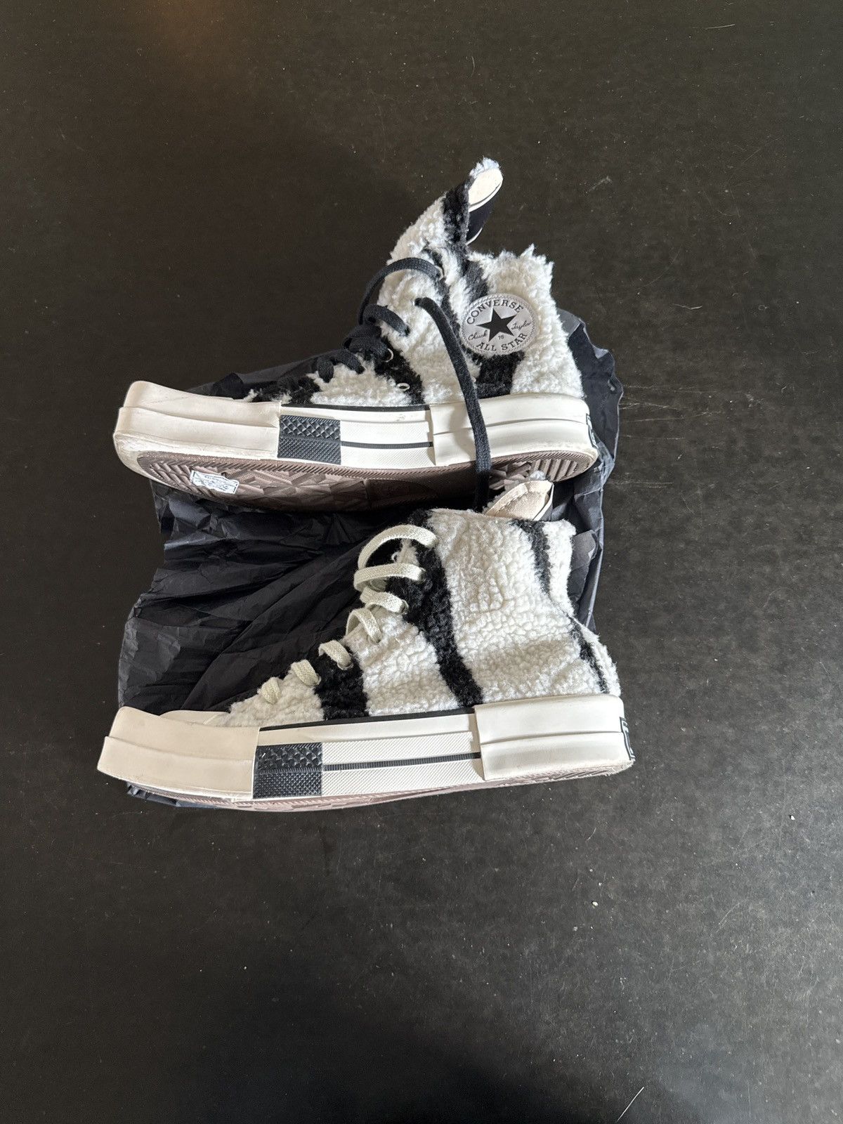 Converse × Rick Owens Drkshdw CONVERSE X DRKSHDW TURBODRK HI Size US 5 / EU 37 - 2 Thumbnail