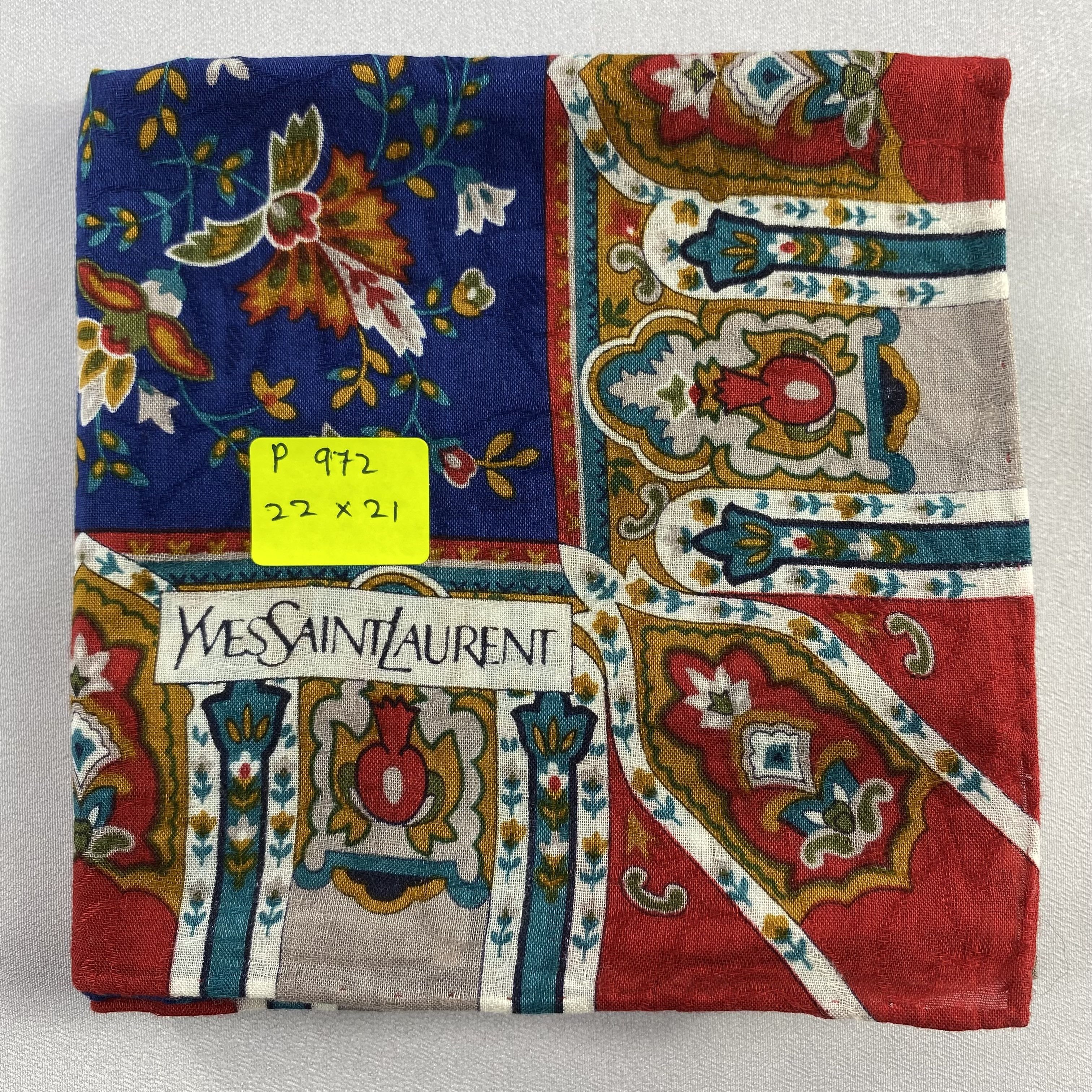 Vintage Yves Saint Laurent Handkerchief / Neckerchief / Bandana-972 Size ONE SIZE - 5 Thumbnail