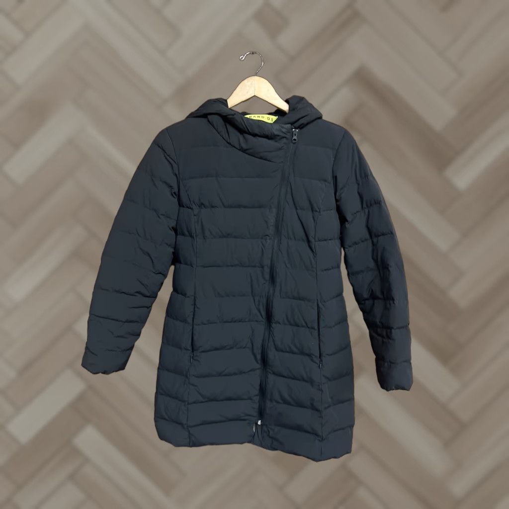Cole Haan Cole Haan Grand.OS Womens Down Filled Hooded Puffer Coat Jacket Black Size S Size S / US 4 / IT 40 - 1 Thumbnail