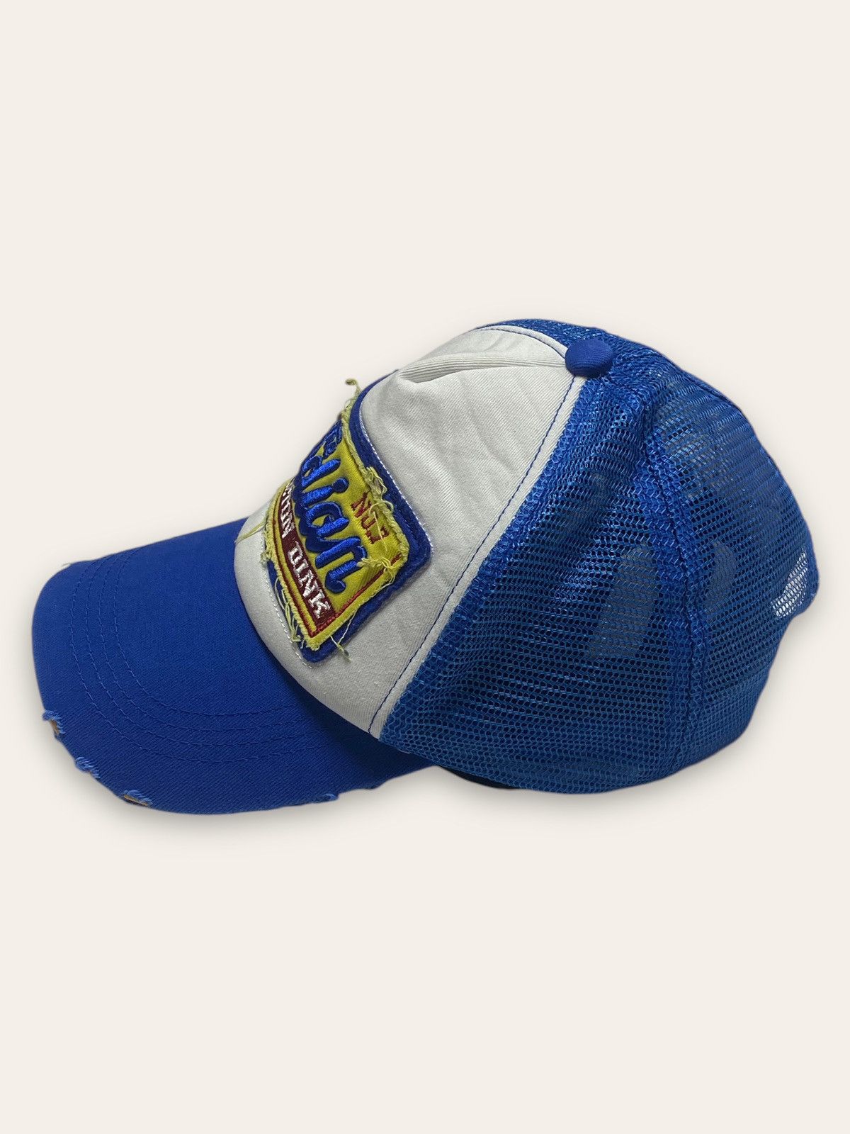 Hat Club Vintage THE INDIAN SKELETON DRINK White Blue Cap Y2K Size ONE SIZE - 3 Thumbnail