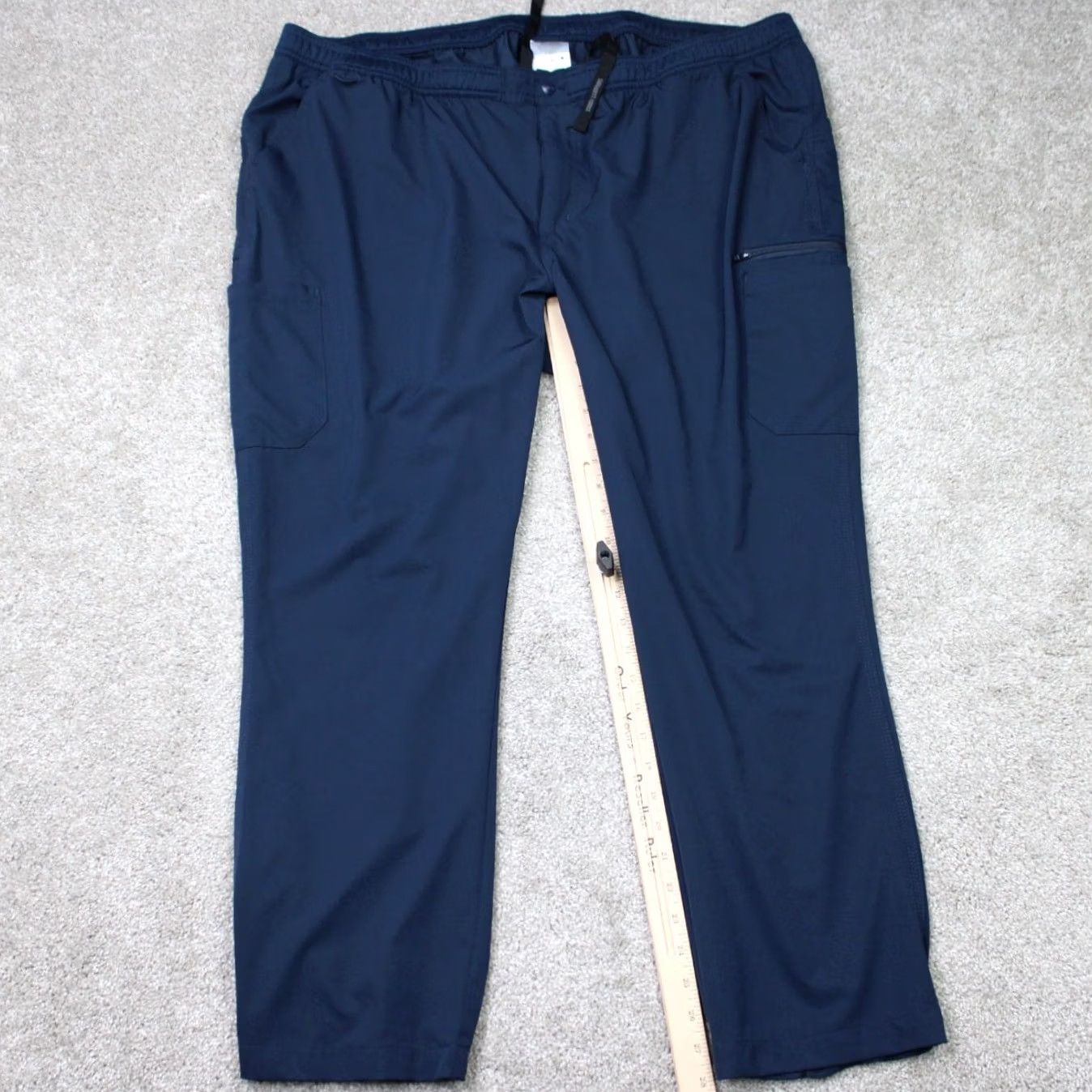 Carhartt Carhartt Pants Mens 3XL Blue Straight Leg Cargo Pocket 5-Pocket Design Workwear Casual Men Regular Size US 39 - 2 Thumbnail