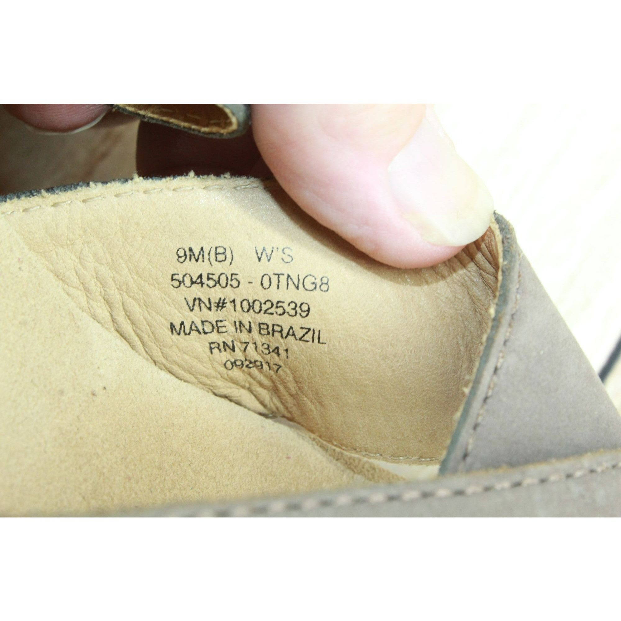L.L. Bean × Leather LL Bean Brown Suede Wedge Sandals Womens 9M Ankle Strap Size US 9 / IT 39 - 8 Thumbnail