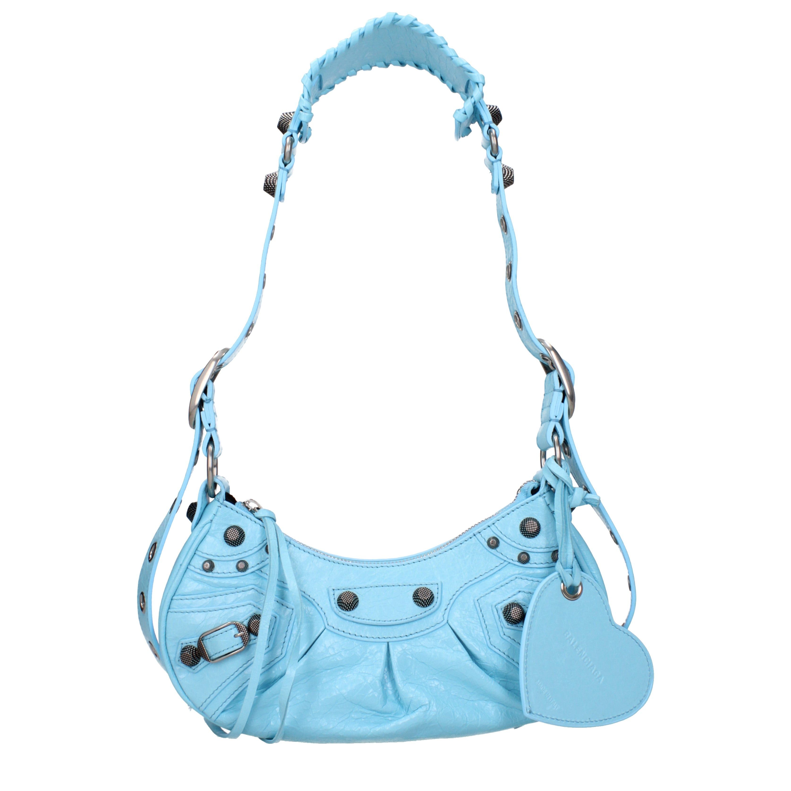 Balenciaga Crossbody Bag In Leather in Green, Women's