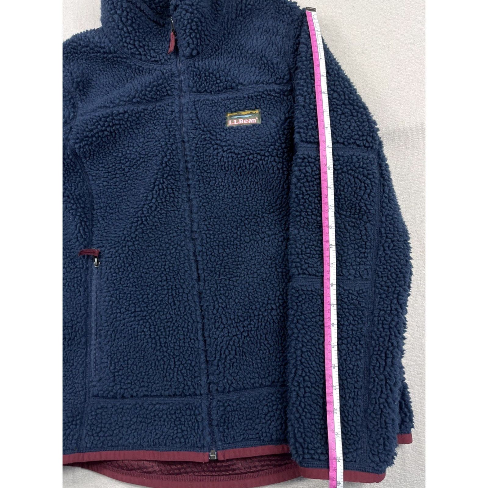 Vintage VINTAGE L.L. Bean Jacket Womens M Fleece Deep High Pile Full Zip Blue Thick Lined Ski Size M / US 6-8 / IT 42-44 - 6 Thumbnail