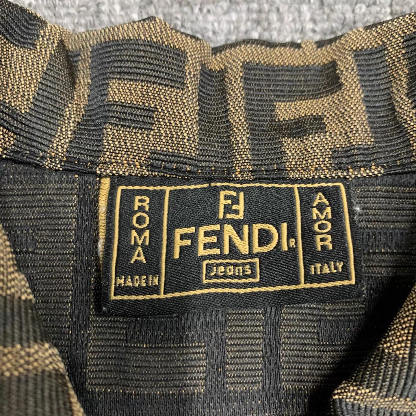Fendi Fendi Brown FF Monogram Shirt Vest 32 9/10 Size XXS / US 00 / IT 34 - 6 Thumbnail