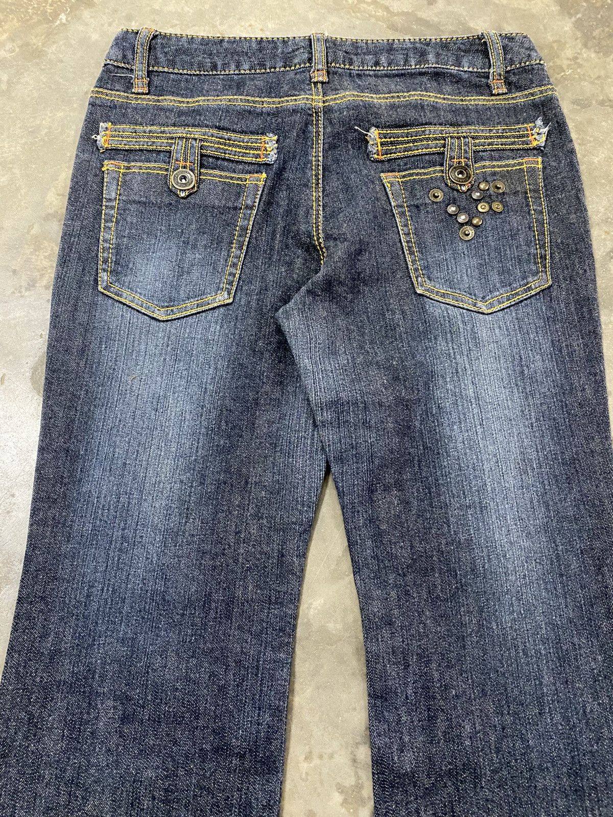 Hysteric Glamour × If Six Was Nine × Tornado Mart Flare Jeans Alpha Cubic Denim Flared @242 Size US 30 / EU 46 - 4 Thumbnail