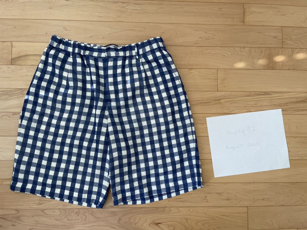 Jacquemus Le Short Gelati Navy Checks