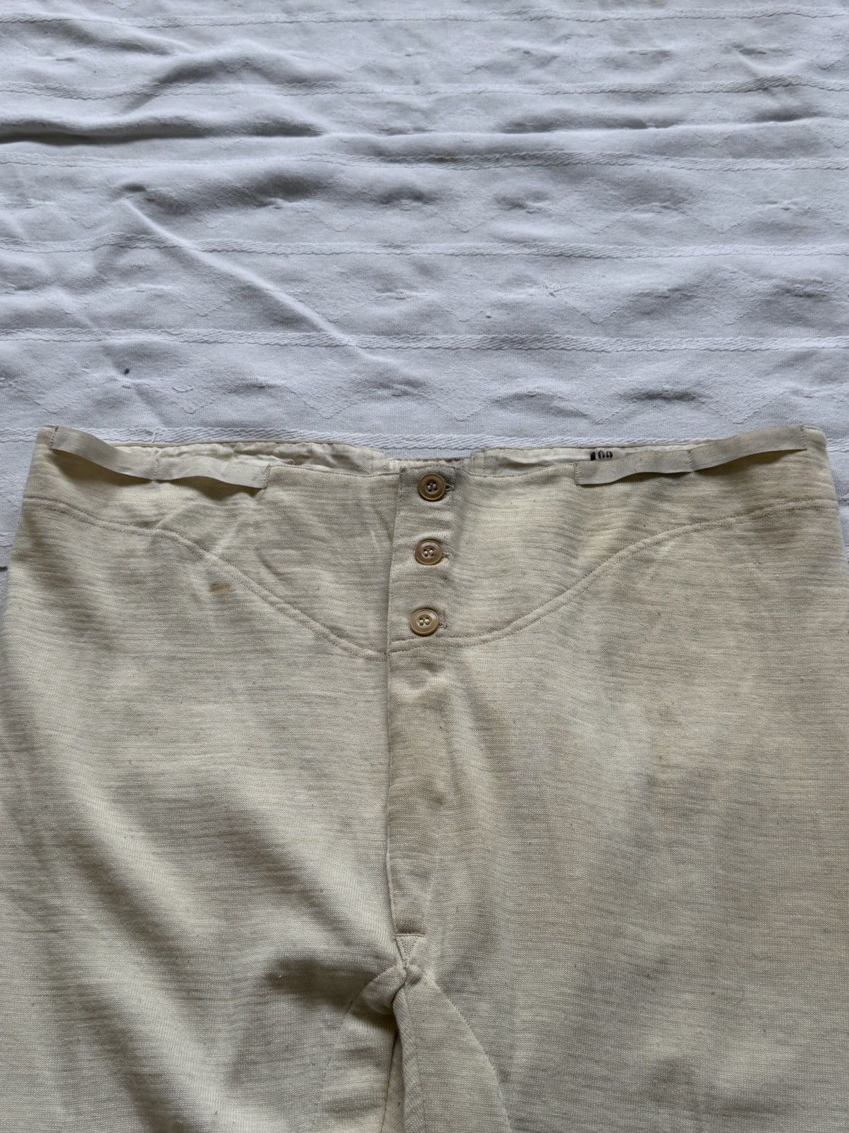 Vintage Vintage 1951 Dated French Military Underwear Thermal Pants Size US 36 / EU 52 - 3 Thumbnail